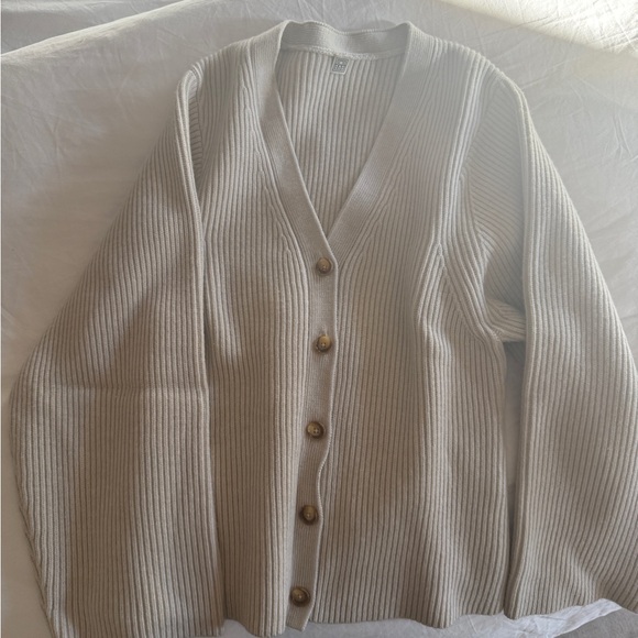 Toteme Lambswool Knit Cardigan SZ Small - Picture 5 of 9